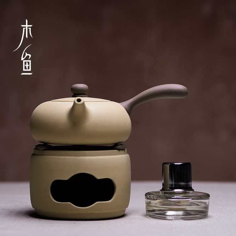 紫砂加热烧茶壶茶道煮茶器玻璃陶瓷茶炉茶壶蜡烛灯底座茶具酒精炉