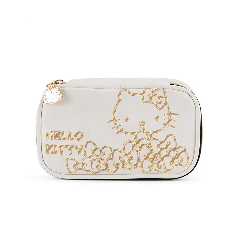正品 Hello Kitty 凯蒂猫 KT 镭射高档卡通化妆包 包邮