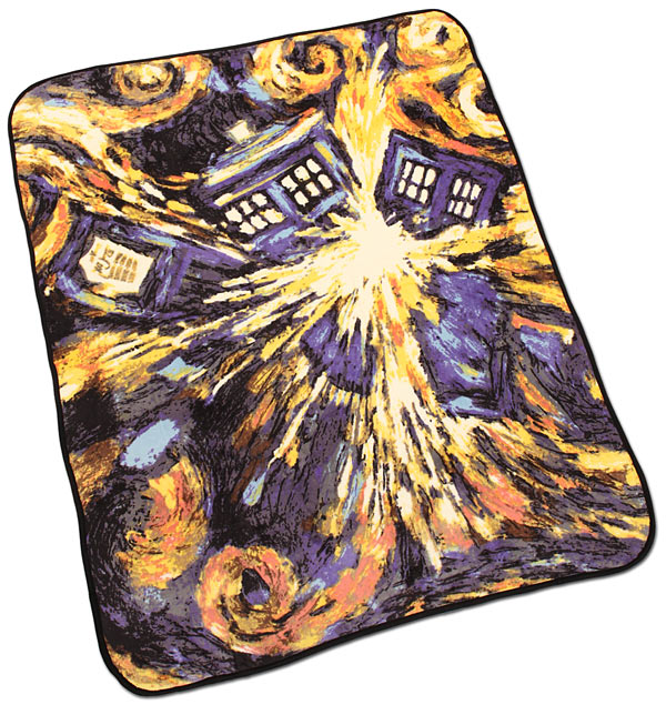 DoctorWho神秘博士周边TARDIS警亭珊瑚绒毛毯 盖毯 柔软空调毯