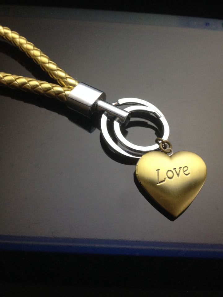 包邮古铜心形爱心相框可放照片的钥匙扣 情侣饰品锁扣配饰万圣节
