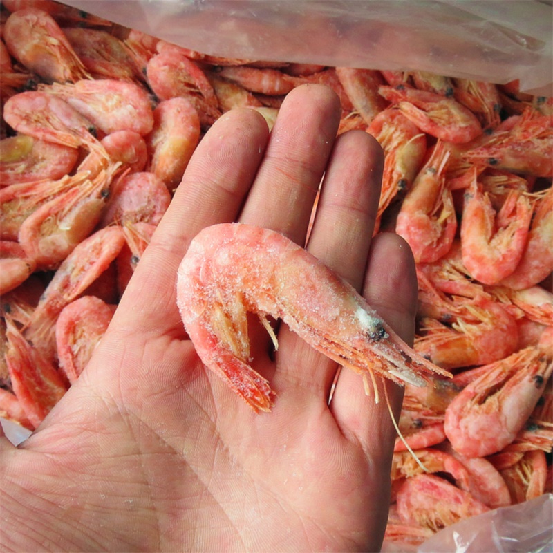 野生加拿大北极甜虾带籽冰虾海虾冻虾进口海鲜解冻即食哈尔滨同城