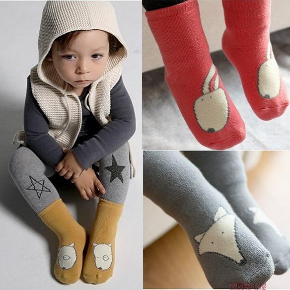 新款冬季超厚儿童棉袜 婴儿宝宝防滑袜子 卡通小中筒毛圈袜0-4岁