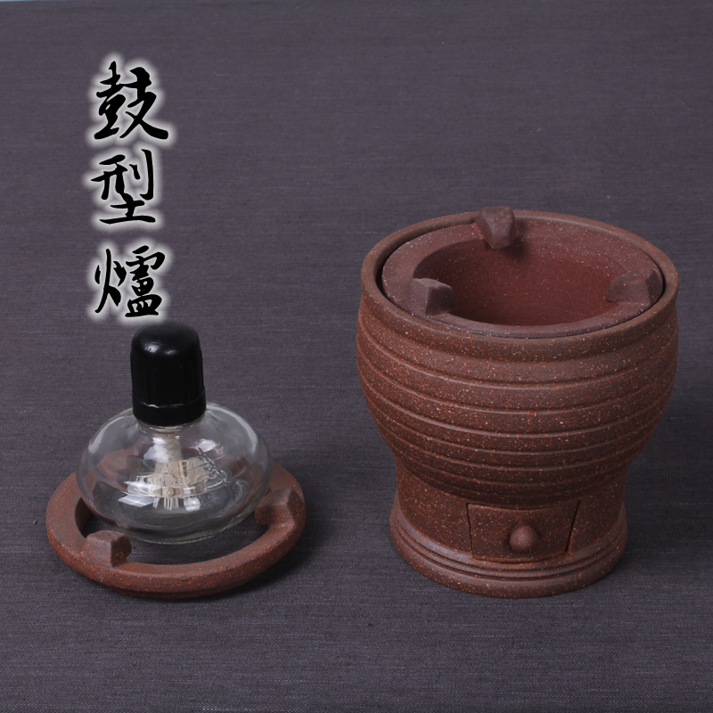 日本铁壶保温加热铜环底座 风炉茶炉炭炉铸铁炉酒精炉木碳炉茶具
