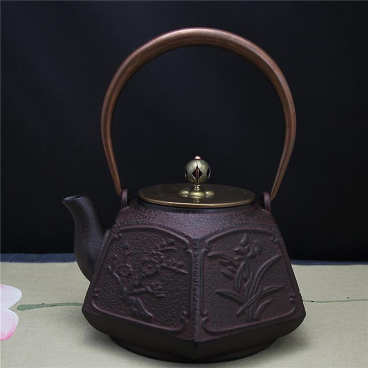 清沁堂日本铁壶无涂层 日本南部老铁壶铸铁壶 功夫茶具生铁壶