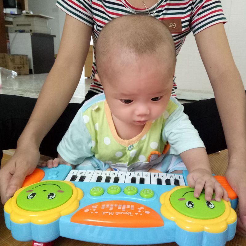 宝宝手拍鼓音乐拍拍鼓早教益智儿童玩具婴儿电子琴6-12个月0-3岁