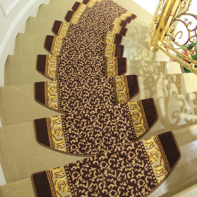 欧式防滑楼梯踏步垫地毯垫免胶环保自粘木楼梯踏步垫楼梯地毯满铺