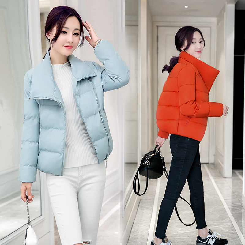 冬季新款韩版时尚羽绒棉服外套加厚棉衣女短款韩国学生棉袄面包服