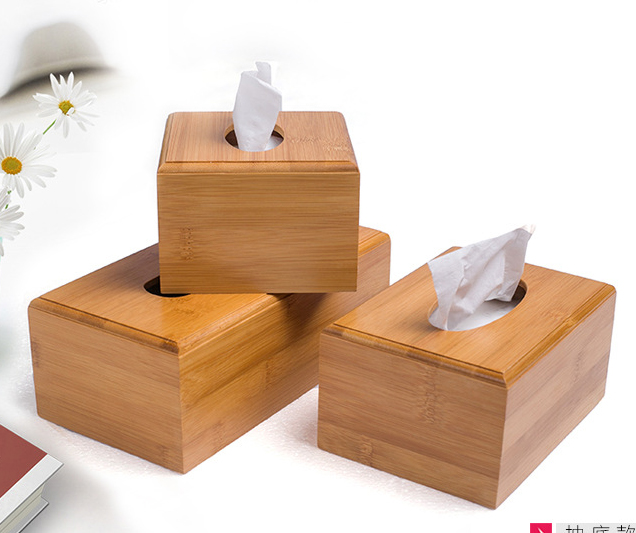抽纸盒创意楠竹餐巾盒实木质纸巾盒子家用客厅酒店广告定制logo