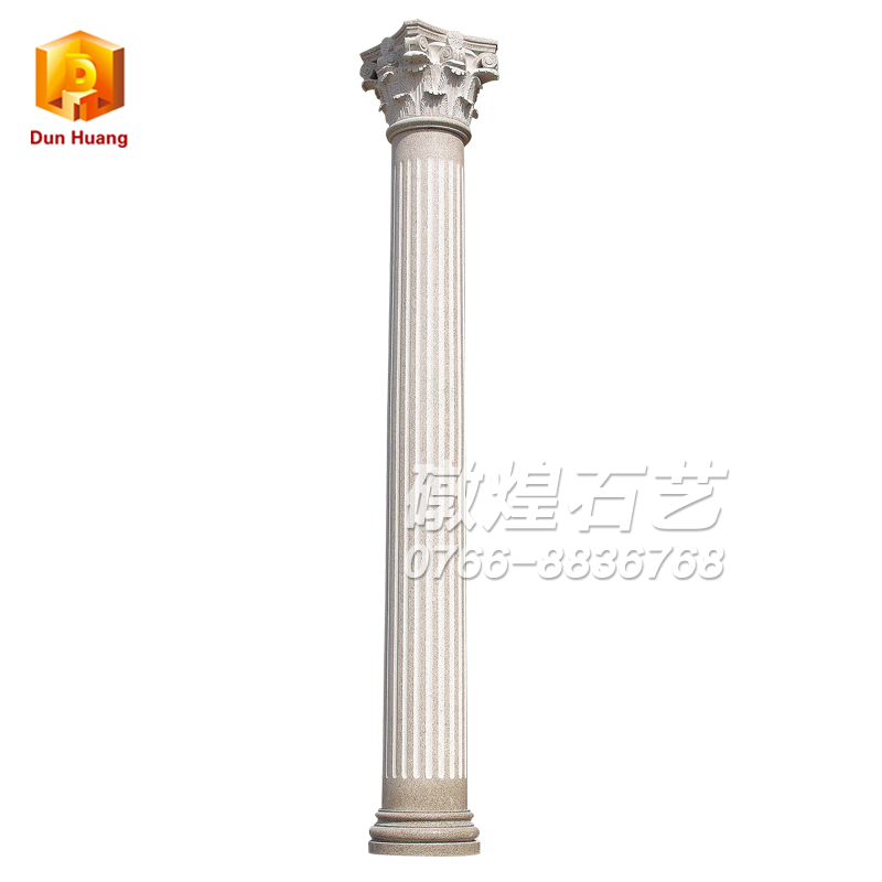 天然大理石圆柱欧式罗马石柱家居豪华装饰柱子酒店装饰雕花柱