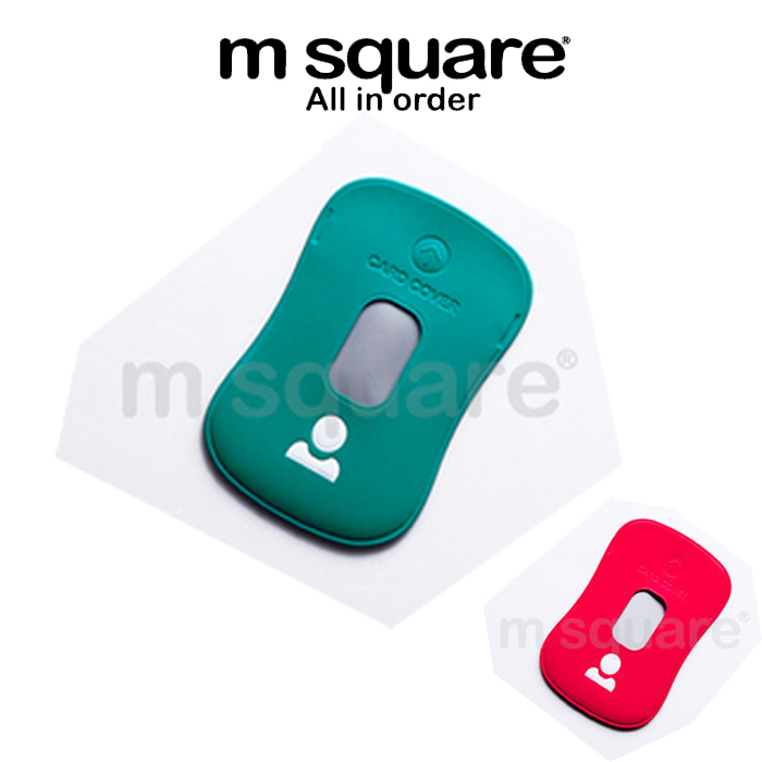 M Square正品双卡位直插式交通卡套PVC柔软材质公交卡套门禁卡套