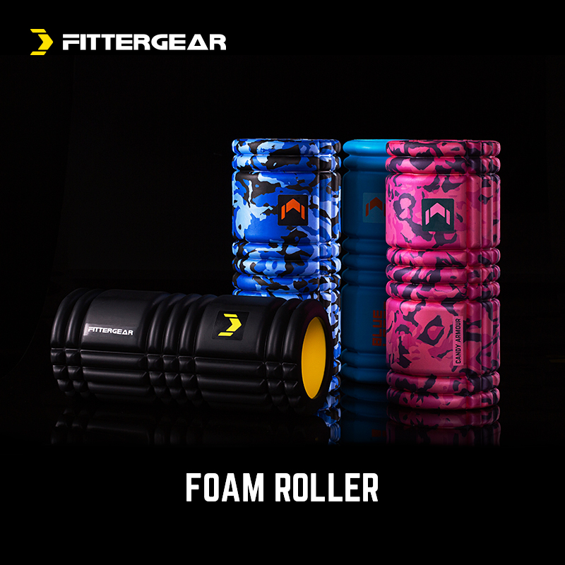 FitterGear 泡沫轴肌肉放松健身按摩滚轴 空心瑜伽柱滚筒轮浮点