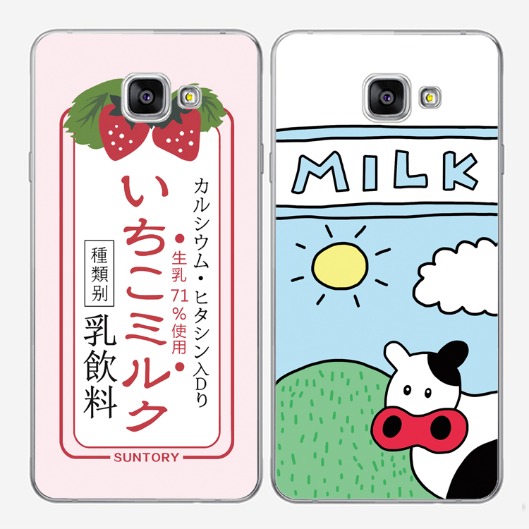 三星note4/5手机软壳note3保护保护套日本明治草莓牛奶小清新女