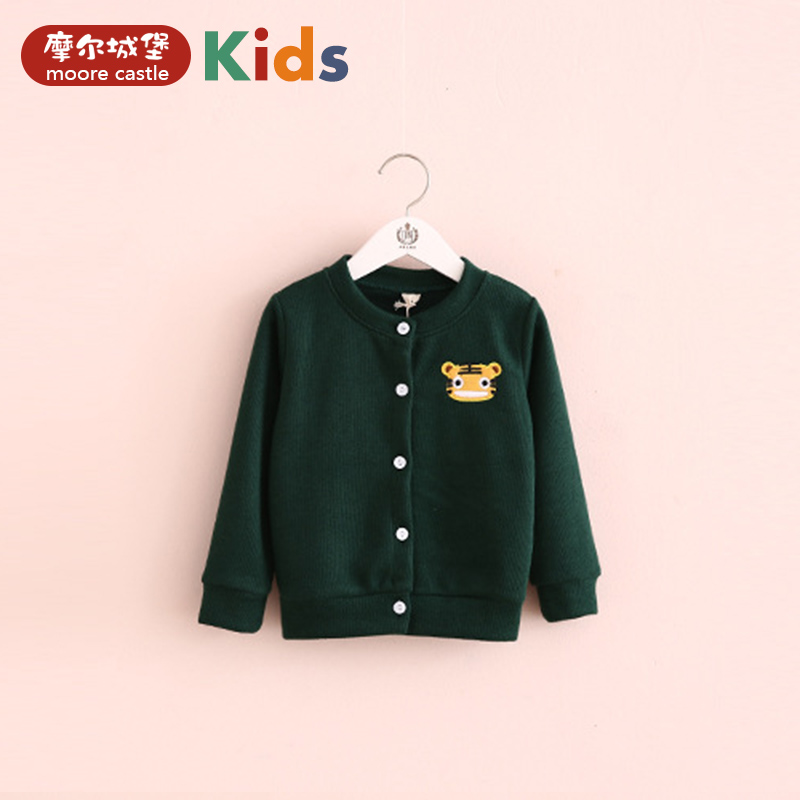 儿童秋装2-5-7岁男女宝宝针织开衫韩版圆领毛衣外套百搭童装上衣