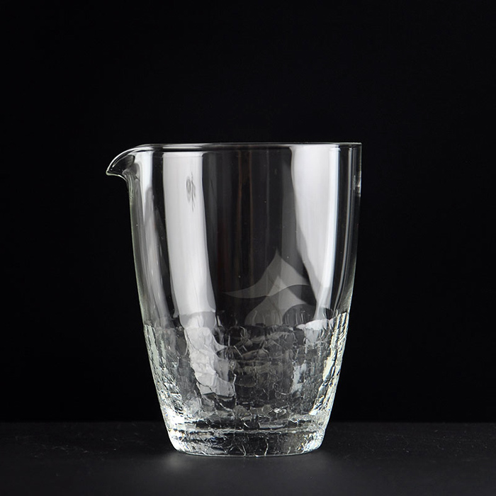 正品台湾禾器纯手工透明冰丝耐热玻璃 碎悦冰丝裂匀分茶海 公道杯