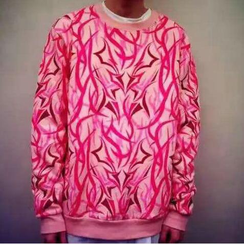 Naked King Alienegra pink Camo sweater仓石一树粉荆棘迷彩卫衣