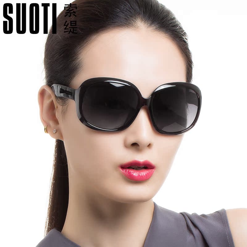 偏光太阳镜女潮 2016新款明星款韩国圆脸驾驶墨镜 大框个性眼镜