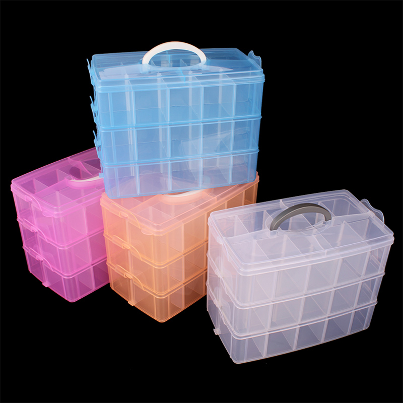 1快1乐高1大1上玩具积木组合式收纳盒零件分类盒饰品盒整理盒透明