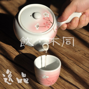 新品日本传统茶道茶具日式茶具陶瓷套装和风急须茶壶侧把壶茶杯