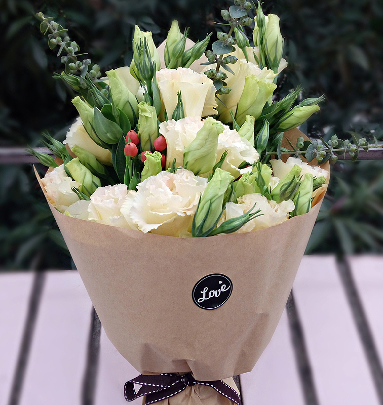 洋桔梗 广州订花 鲜花小花束花盒 母亲节 长辈 老师 生产祝贺