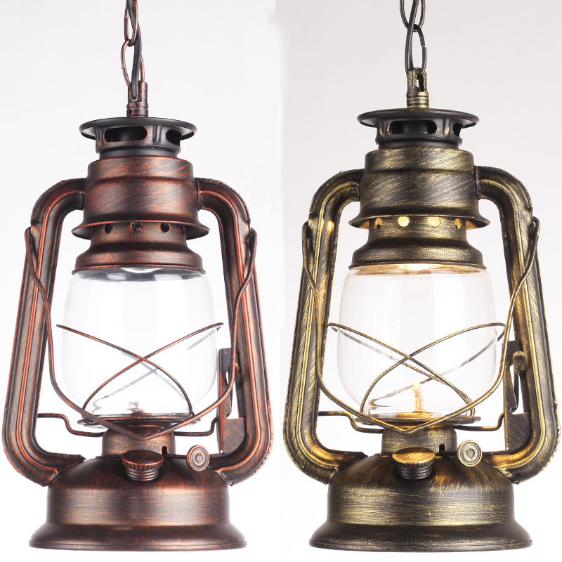 复古个性仿古煤油灯创意中式创意怀旧马灯吊灯LED装饰品灯饰灯具