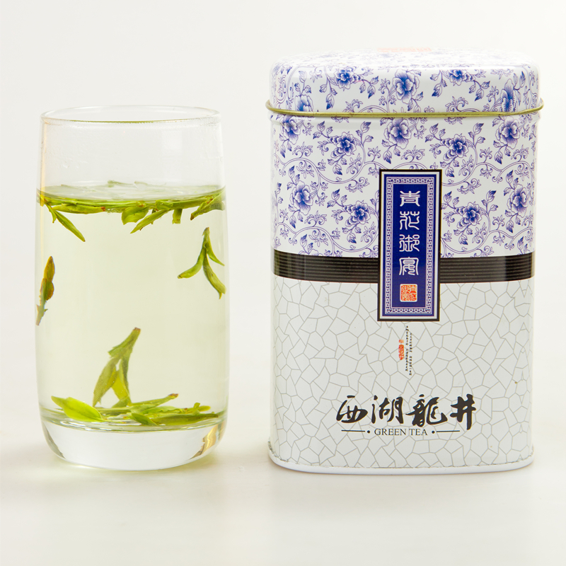 西湖龙井2017新茶 茶叶绿茶 正宗明前特一级春茶 浓香型50g罐装