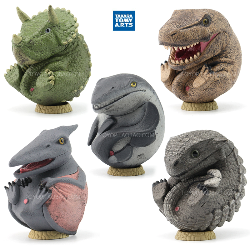 日本TOMY T-ARTS圆滚滚动物 恐龙球形动物可爱Q版 正版扭蛋现货！