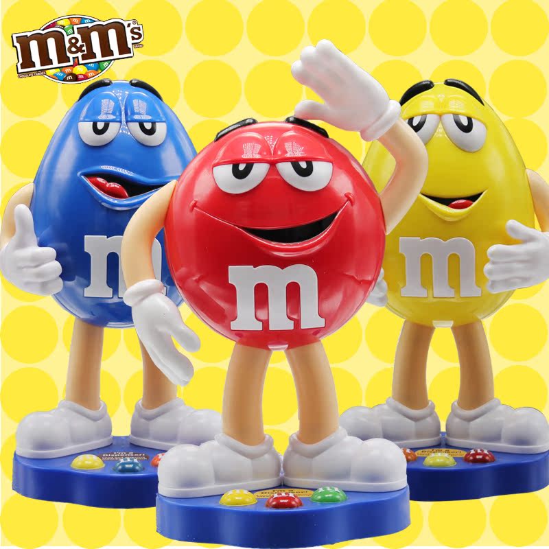 M＆M’S儿童零食玩具 美国进口牛奶巧克力豆 站姿  酷豆人糖果机