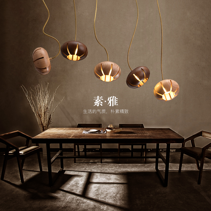 设计师艺术创意吊灯LED灯具灯饰客厅现代实木吊灯餐厅艺术吊灯