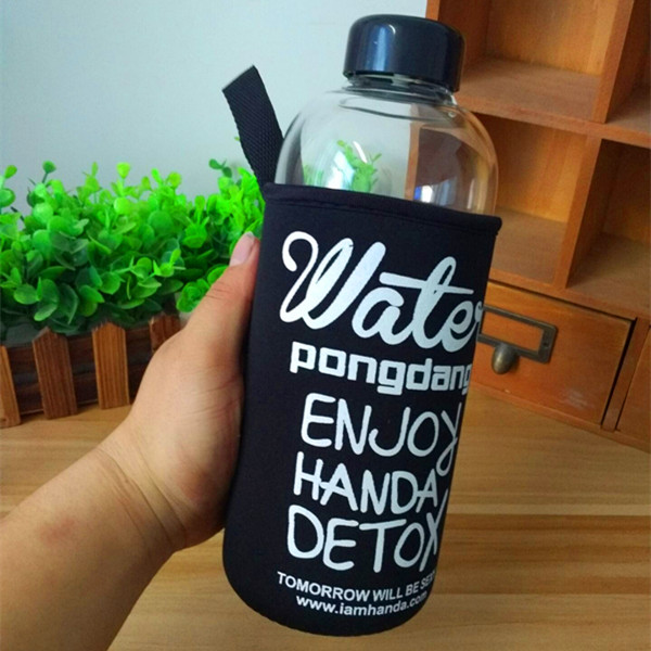 韩国PongDang Water大容量玻璃杯女士水杯子学生时尚水瓶创意水壶