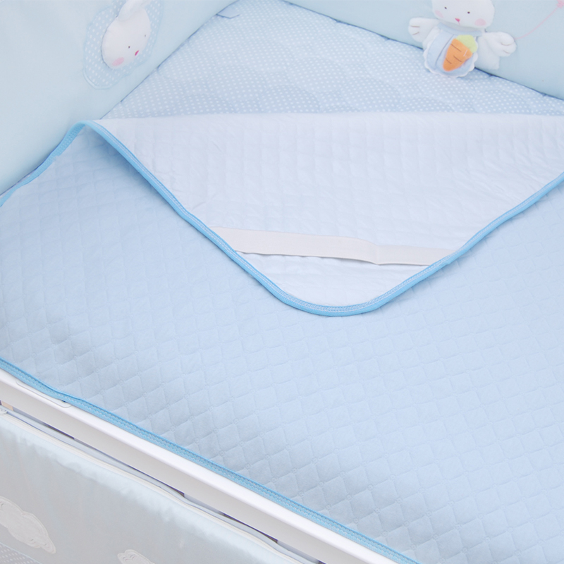 婴儿用品隔尿垫宝宝尿布垫竹纤维尿垫蓝色吸湿排汗纯棉防漏尿布垫