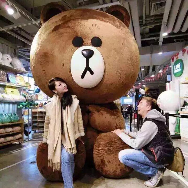 巨大坐熊，韩国店招，坐熊，礼物熊，充气熊，生日礼物熊