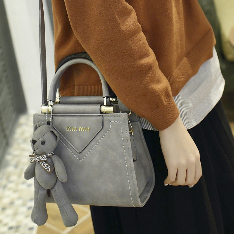 包包2016新款韩版minmin时尚简约小方包手提包单肩斜挎包潮流女包