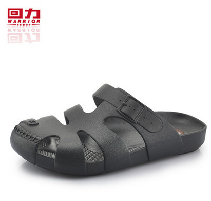 上海回力拖鞋男夏季舒适透气软底包头鞋男士潮流凉拖鞋洞洞凉拖鞋