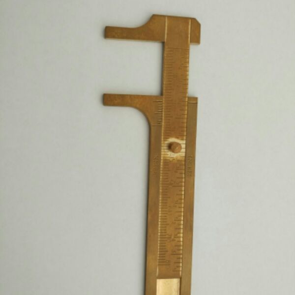 游标卡尺纯铜首饰手链珠宝水晶饰品测量尺子毫米卡尺英寸厘米尺