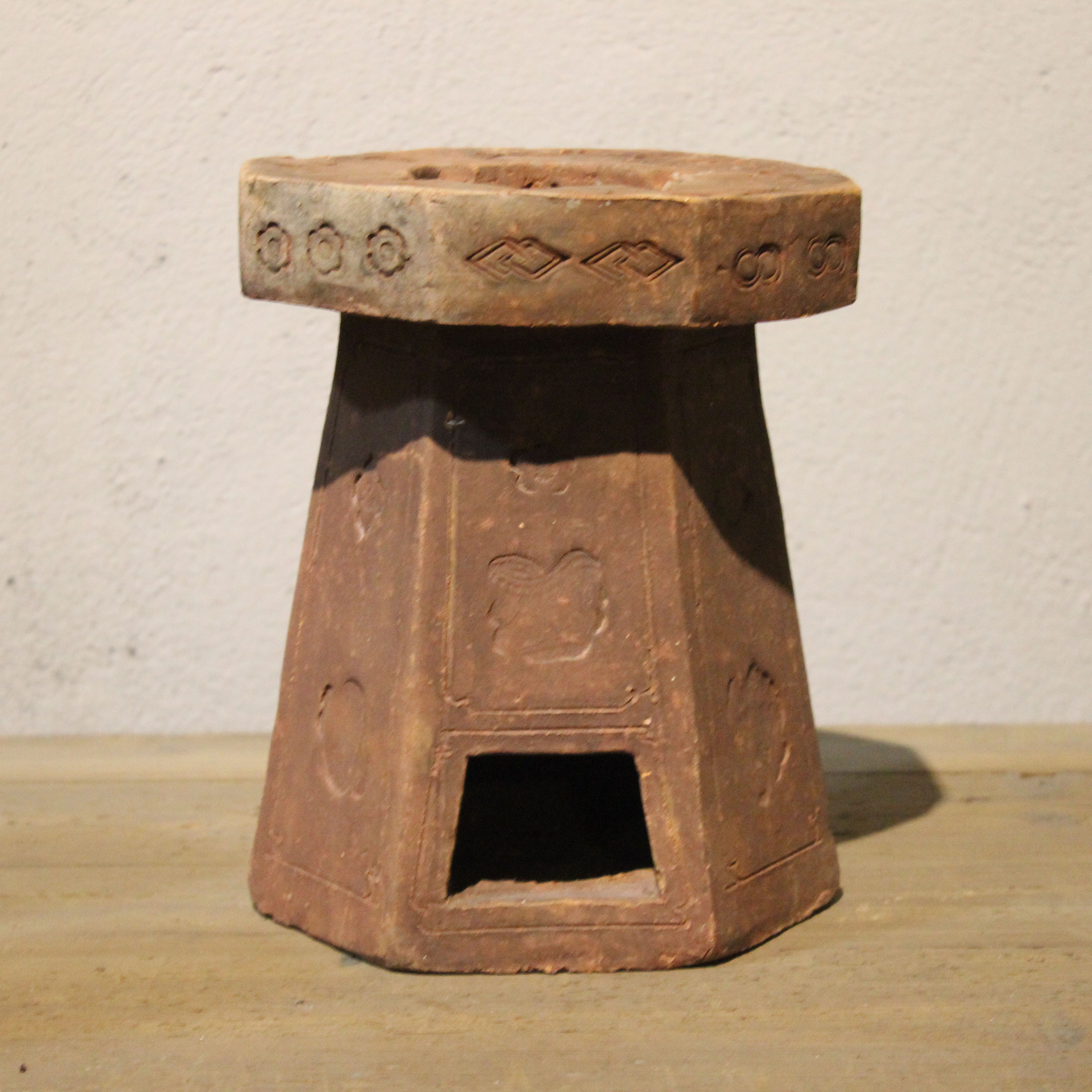 那器丨潮州老茶炉民国时期红泥炉经典 收藏珍品古董古玩 老炭炉
