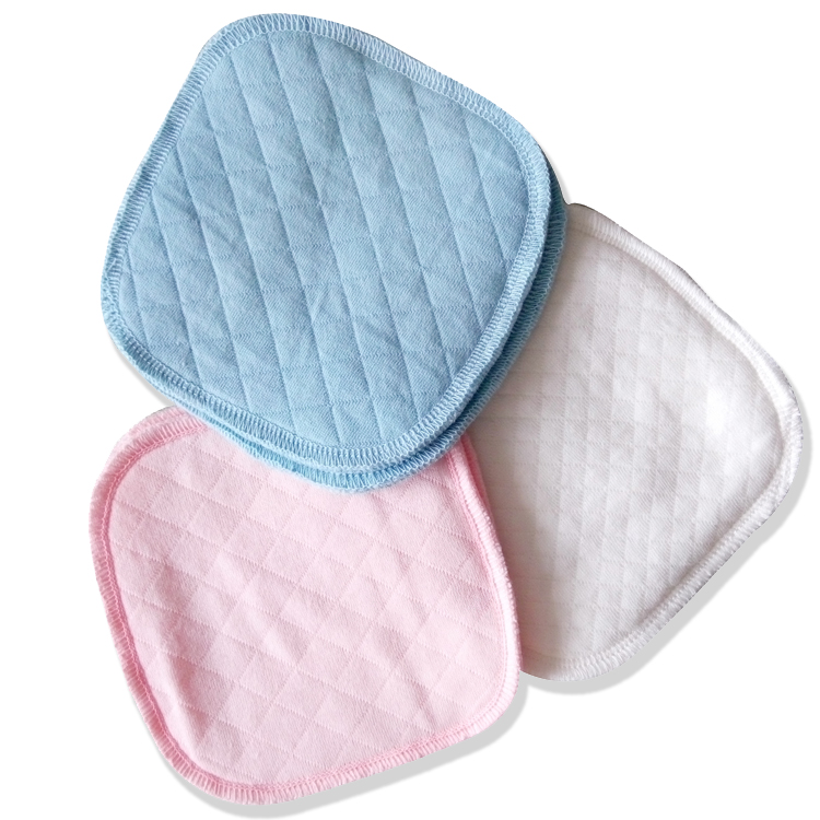 孕妇防溢隔乳垫加宽加厚防露点三层加厚纯棉哺乳可洗乳垫12*12CM