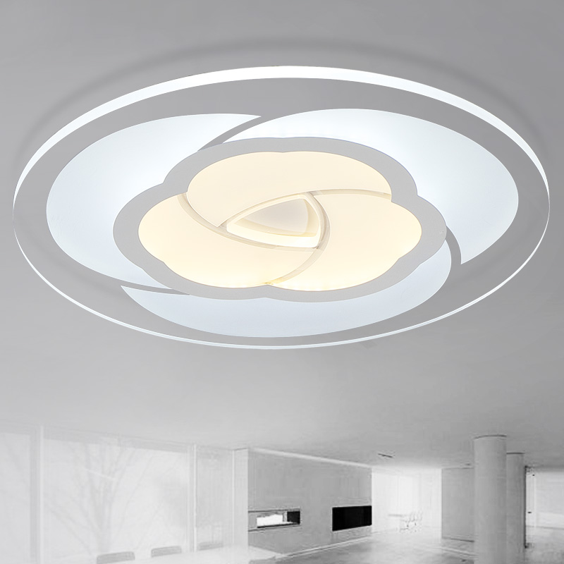 远顶 圆形LED吸顶灯超薄客厅灯温馨亚克力卧室灯创意简约餐厅灯具