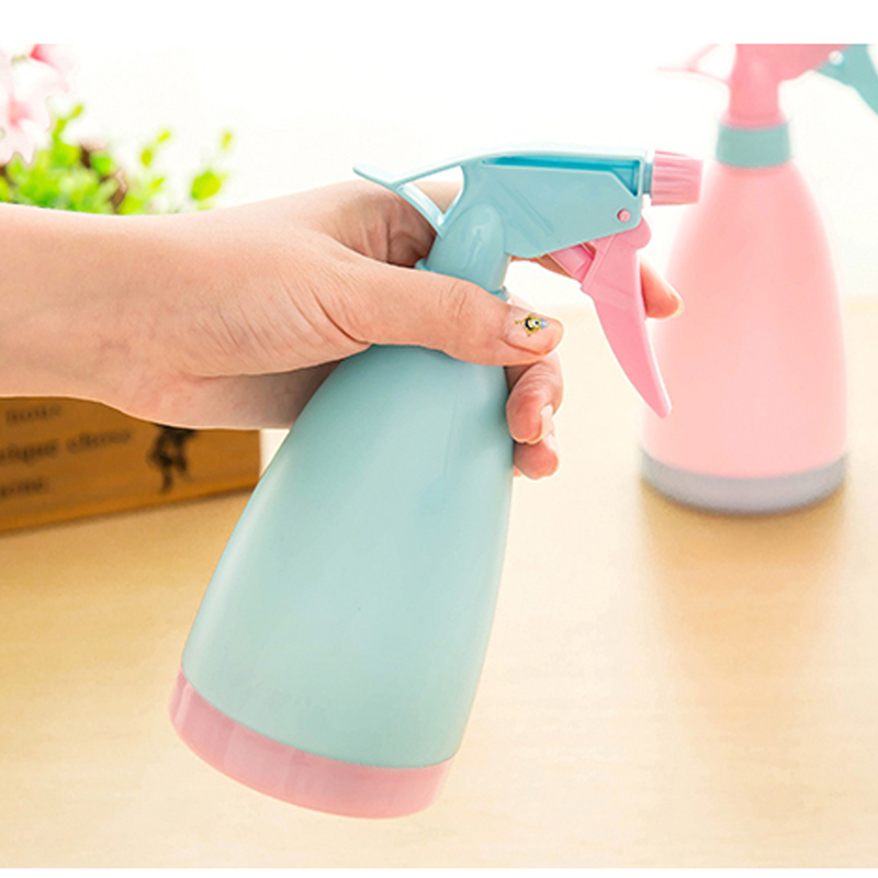 家庭园艺工具洒水壶糖果色喷壶 喷水壶手压式喷水瓶多肉喷雾器