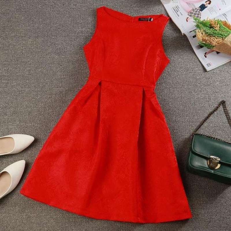 春装新款女装2016潮明星同款修身显瘦红裙子红色连衣裙夏季