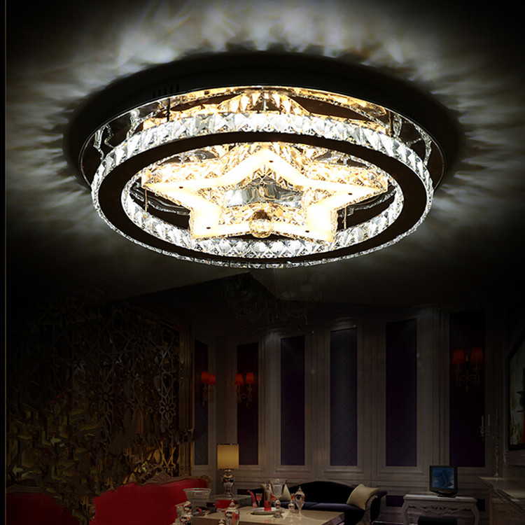 现代简约吸顶灯LED水晶灯客厅创意灯具餐厅卧室吸顶灯温馨灯