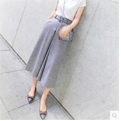 ◆ASM2016S/S◆推荐新品 必备款气质百搭系列 腰带设计阔腿裙裤