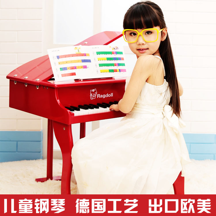 布偶猫正品30键儿童钢琴玩具小钢琴木质小钢琴早教生日礼物钢琴