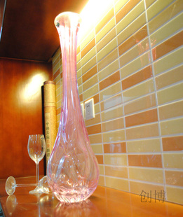藏品【Bohemia glass】捷克现代艺术玻璃花瓶/玻璃艺术极致表现