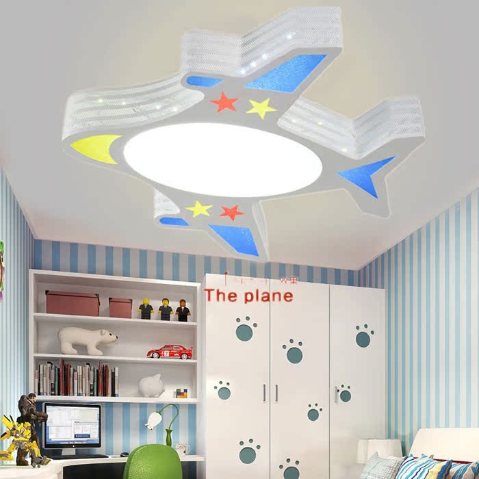 飞机灯 现代时尚卡通吸顶 led卧室儿童房间卡通灯小男孩儿童房灯