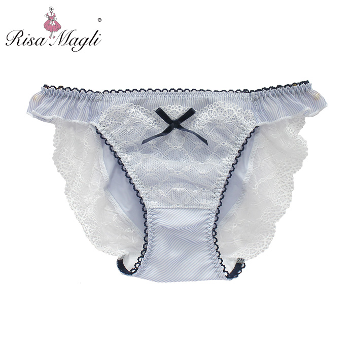 日本Risa Magli正品甜美低腰三角裤夏季舒适性感雪纺女士蕾丝内裤
