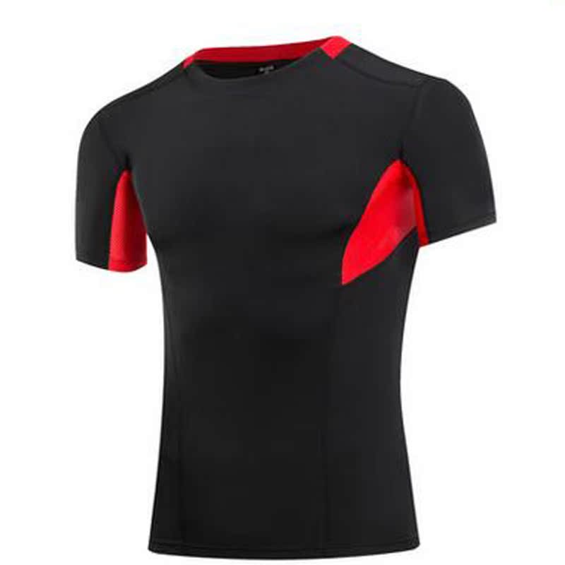 男士运动PRO健身衣 跑步训练紧身速干短袖衫弹力圆领T恤塑身衣