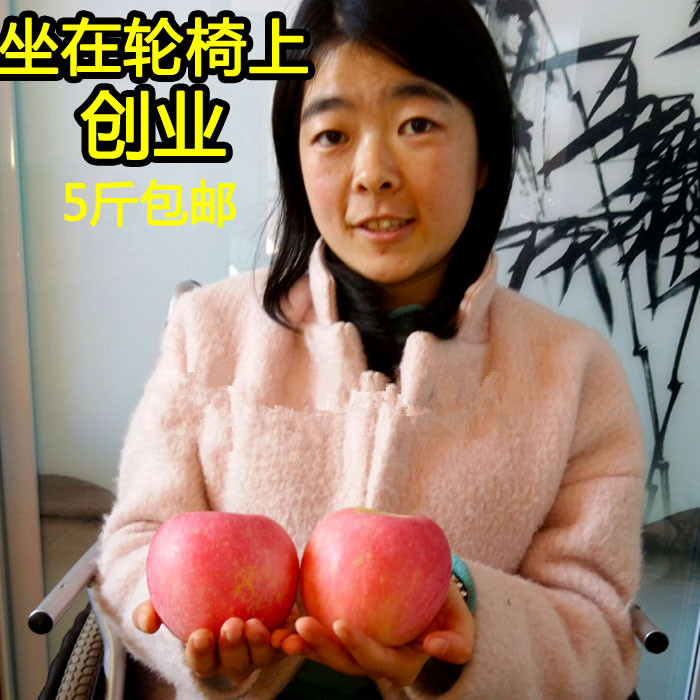 【现摘】山东烟台苹果水果栖霞红富士有机大新鲜脆甜团购5斤包邮