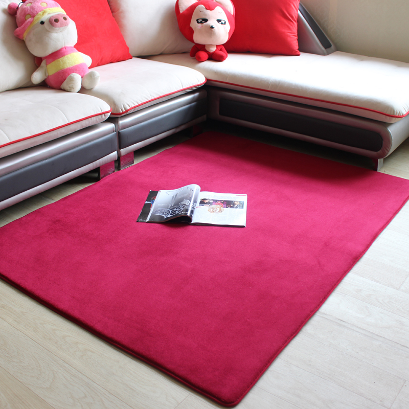 加厚羊羔绒地毯客厅卧室沙发茶几地毯满铺房间床边毯地垫门垫定制