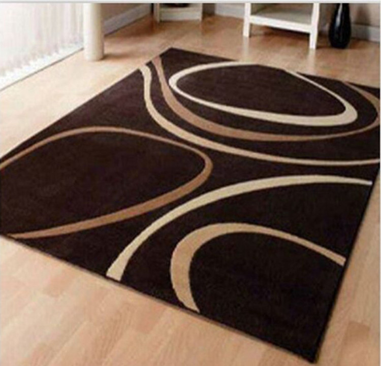 欧式时尚咖啡色客厅地毯200*300cm定做铺满客厅大地毯不规则异形