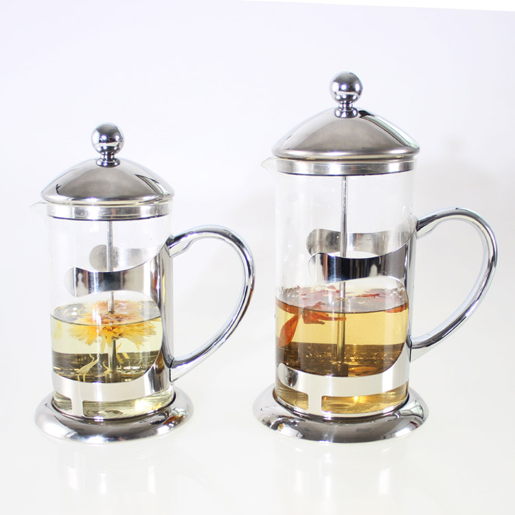 包邮/水晶玻璃壶压茶壶冲茶器耐高温咖啡壶